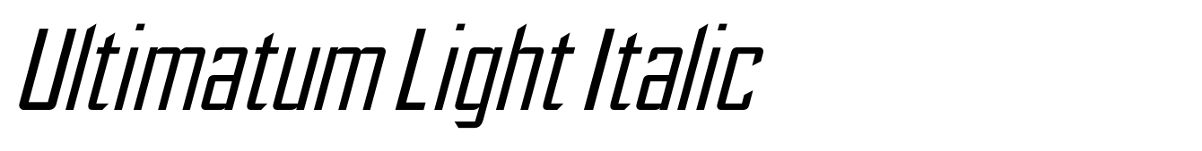 Ultimatum Light Italic